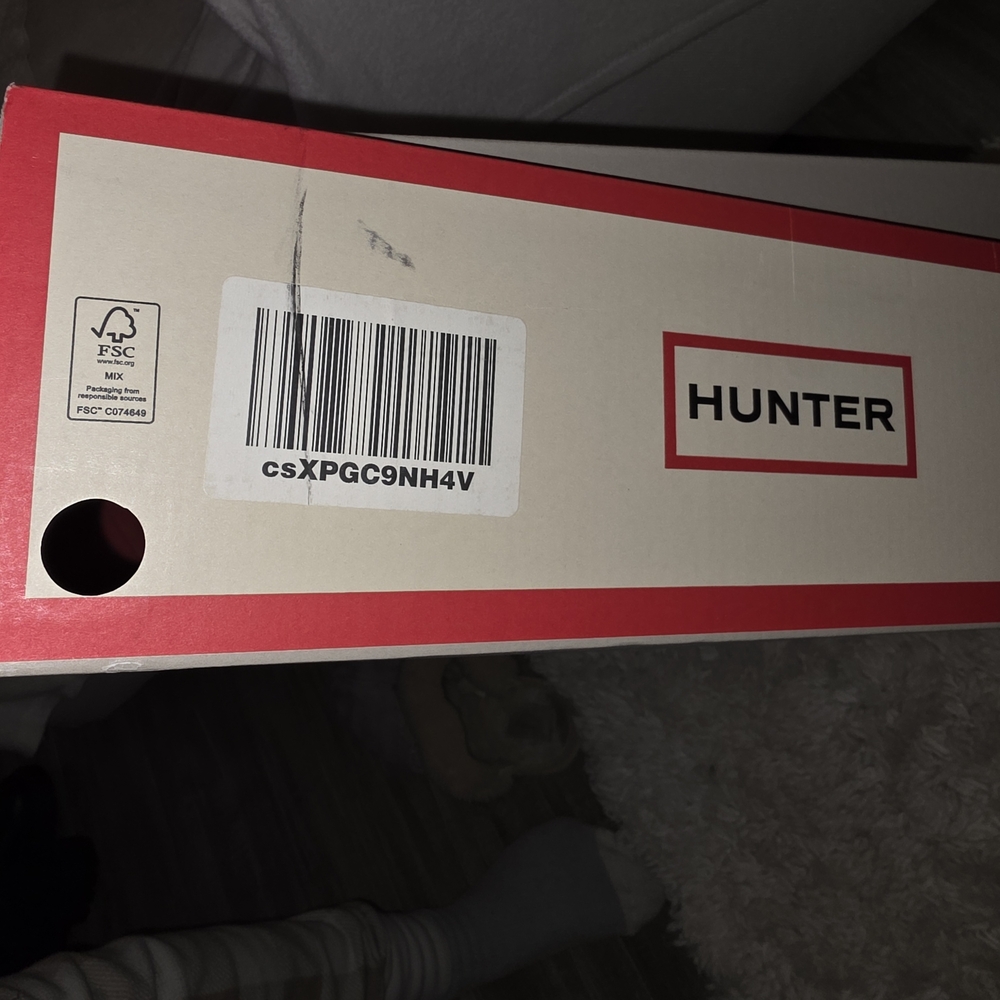 NWT Hunter Women's Beige TALL heel Rain Boots Sz 7 - Picture 13 of 13